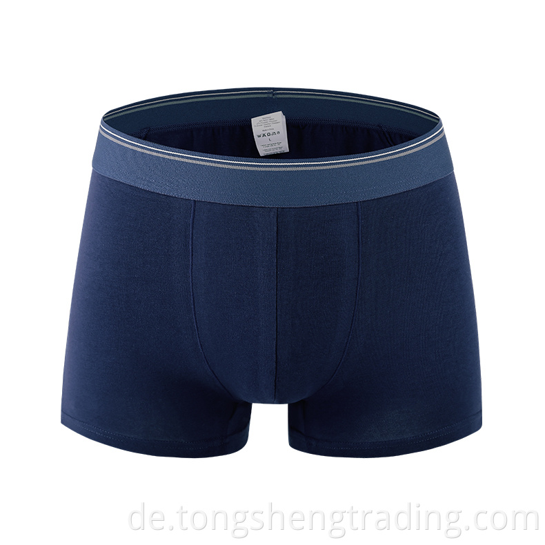 Dark Blue Cotton95 Spandex5 Basic Men S Boxers Briefs Shortsjsmedk16013c
